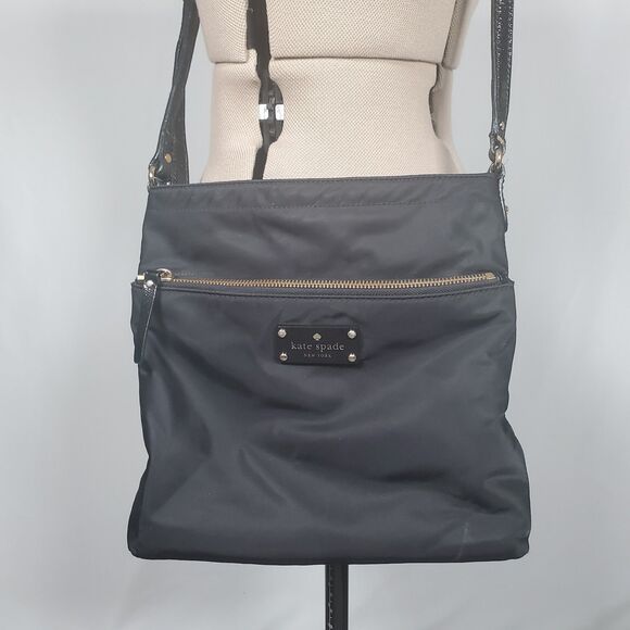 kate spade Handbags - Kate Spade Women’s Crossbody Bag Black Nylon Gold Hardware Medium Shoulder Bag